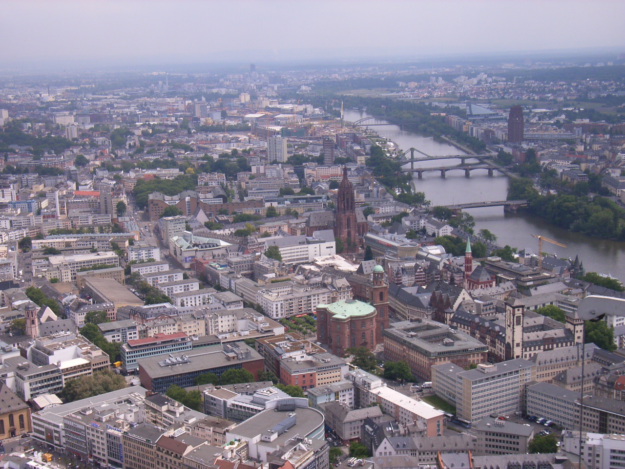 Blick ber Frankfurt am Main